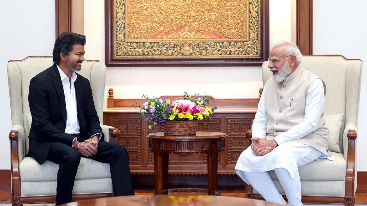 Tamil Nadu CM Vijay calls on PM Modi at New Delhi